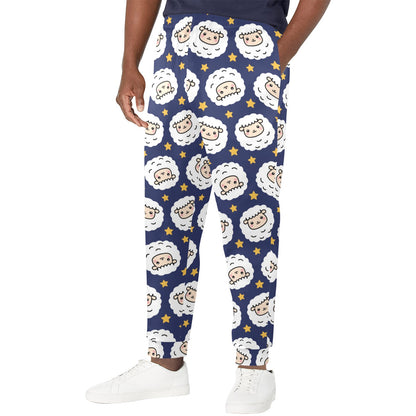 Sheep Print Design LKS402 Men's Casual Track Pants
