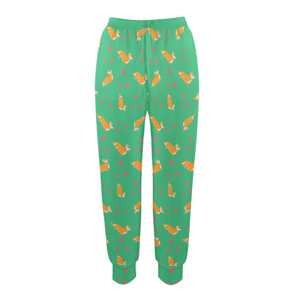 Cardigan Welsh Corgis Pattern Print Design 03 Women's Casual Track Pants
