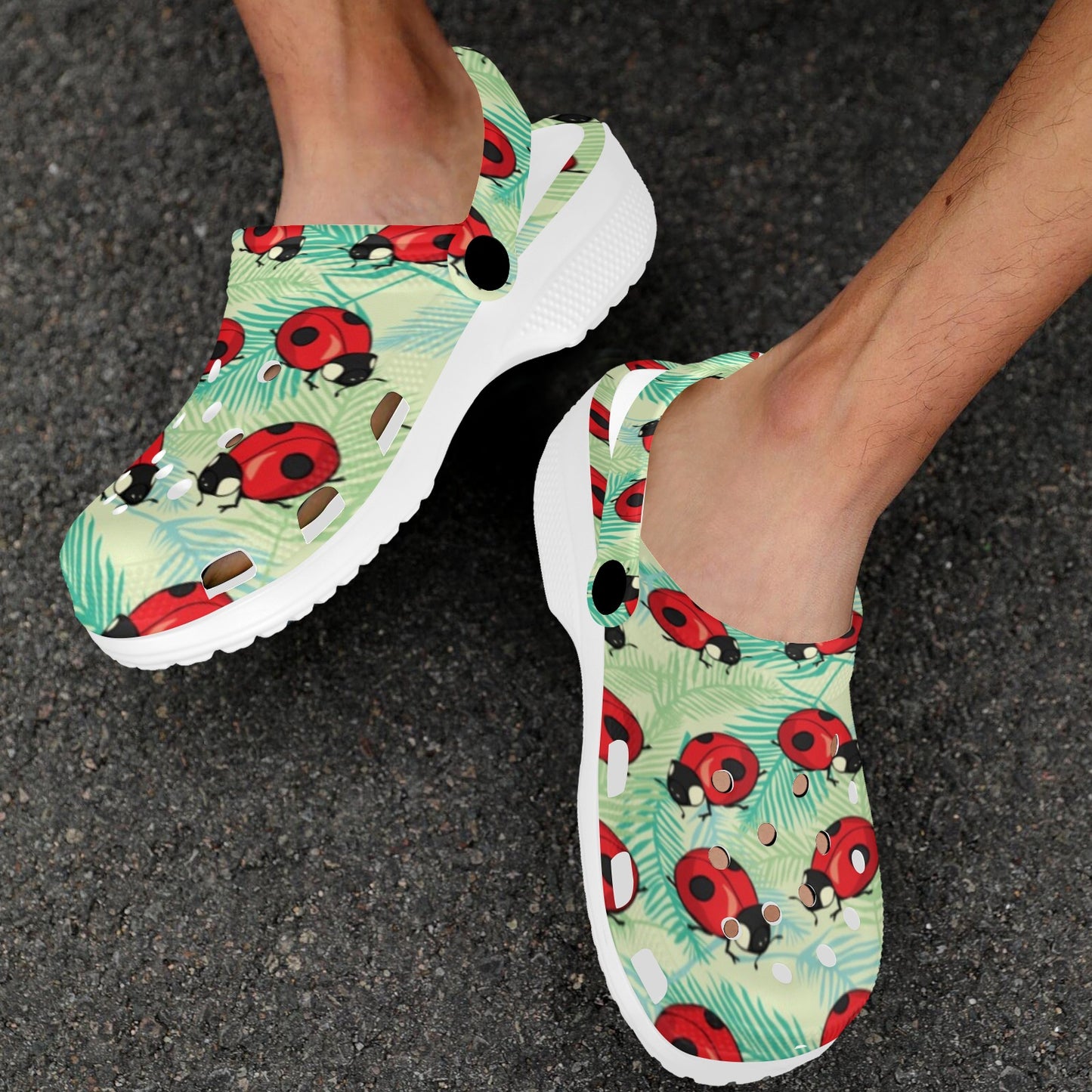 Ladybug Cute Print Pattern Unisex Clogs Shoes