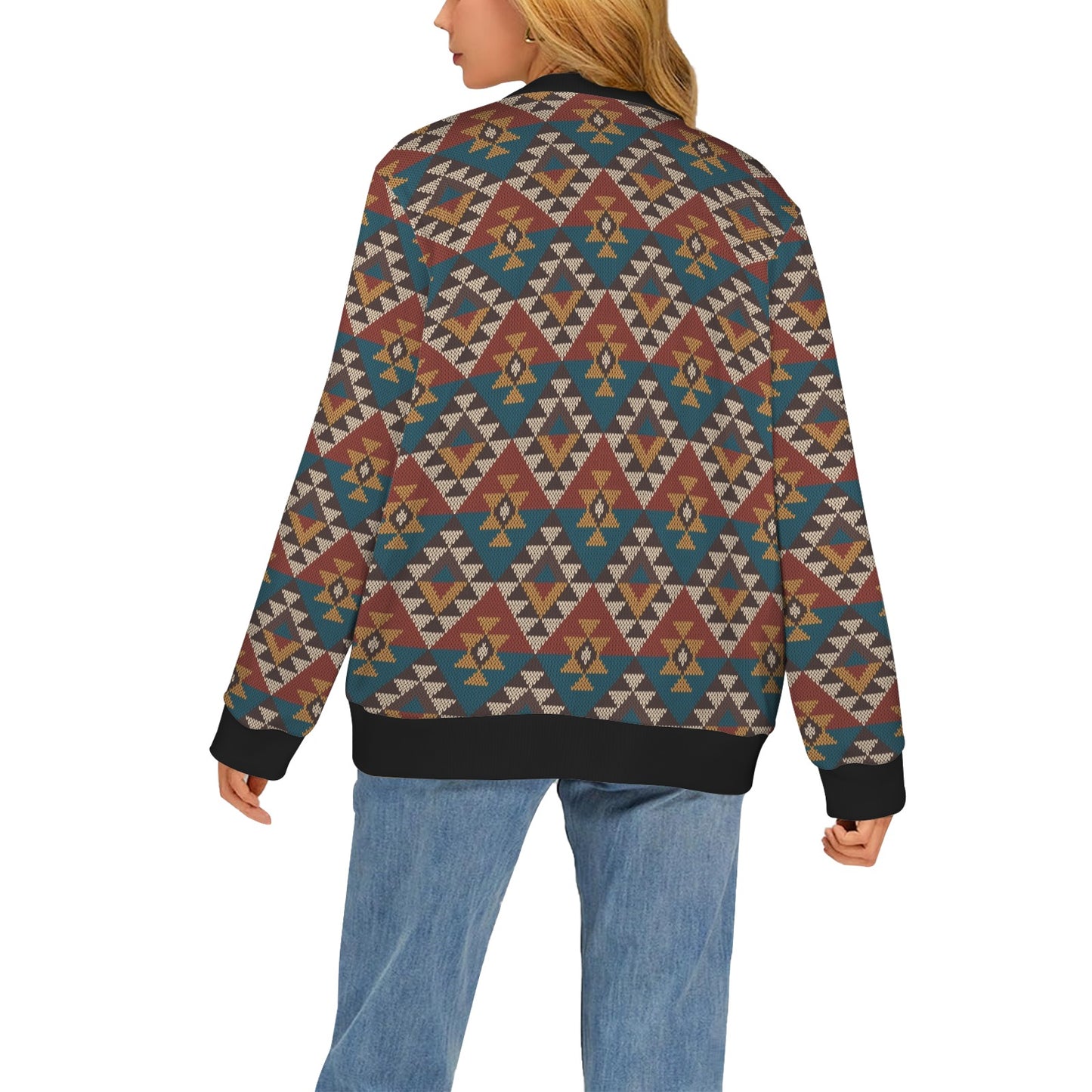 Knit Aztec Tribal Women's Cardigan