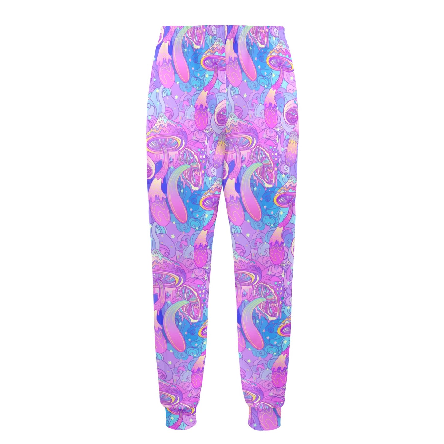 Psychedelic Trippy Mushroom Print Men's Casual Track Pants