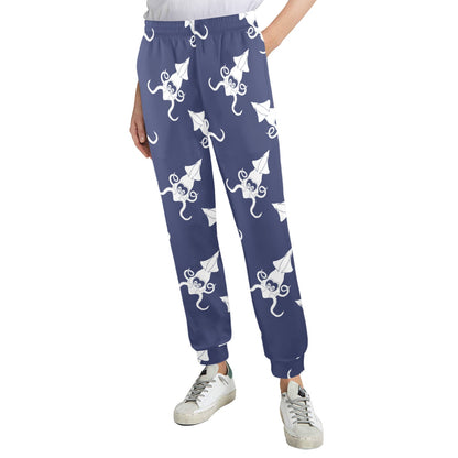 Giant Squid Pattern Print Design 02 Women's Casual Track Pants