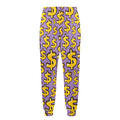Dollar Pattern Print Design DO01 Men's Casual Track Pants