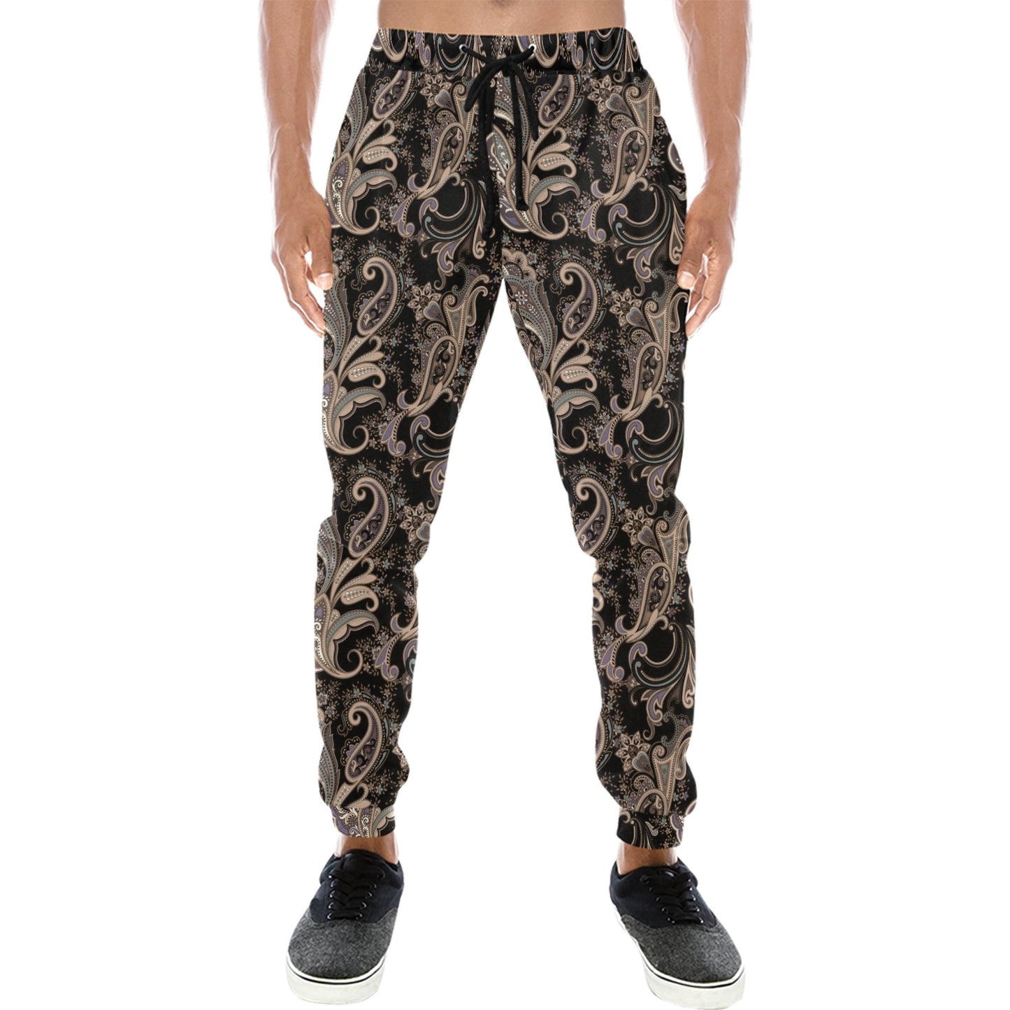 Paisley Mandala Design Print Men's Sweatpants