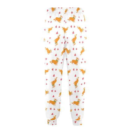 Cardigan Welsh Corgis Pattern Print Design 04 Men's Casual Track Pants