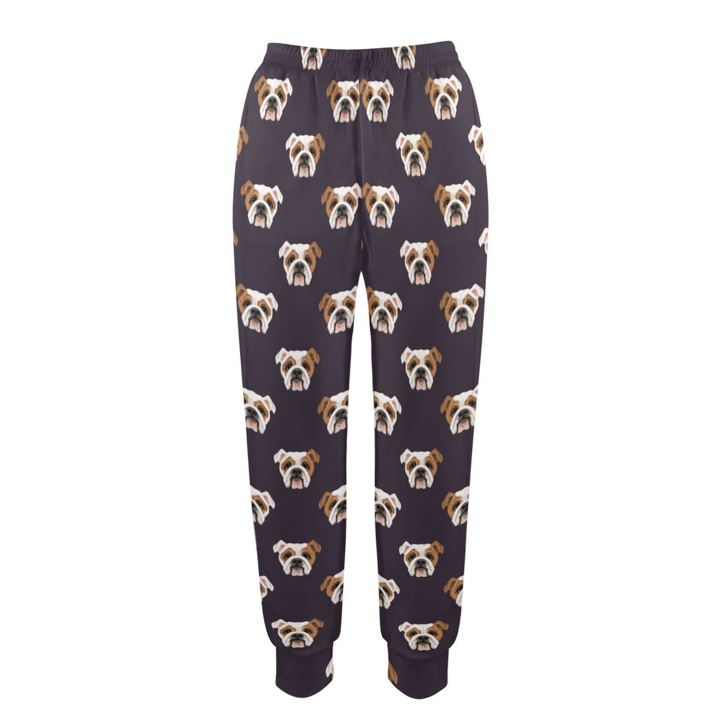 Bulldogs Pattern Print Design 03 Women's Casual Track Pants