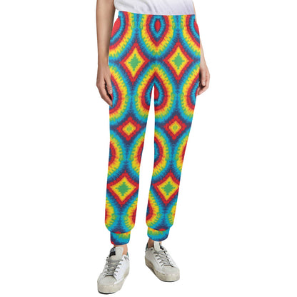 Tie Dye Heart shape Women's Casual Track Pants