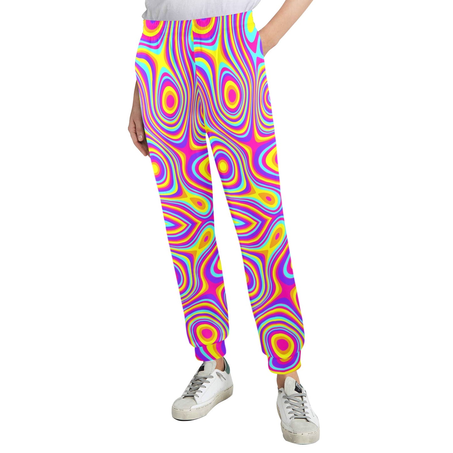 Liquid Pattern Print Design 06 Women's Casual Track Pants