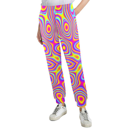 Liquid Pattern Print Design 06 Women's Casual Track Pants