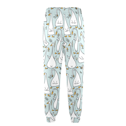 Goose Pattern Print Design 03 Men's Casual Track Pants