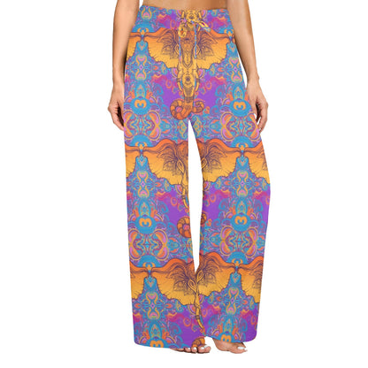 Gold Elephant Indian Women's Wide Leg Lounge Pants