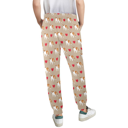Bulldogs Pattern Print Design 02 Women's Casual Track Pants