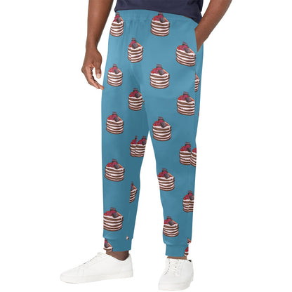 Pancake Pattern Print Design A03 Men's Casual Track Pants