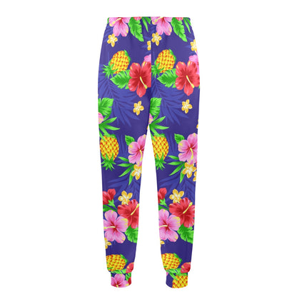 Hawaiian Themed Pattern Print Design H05 Men's Casual Track Pants