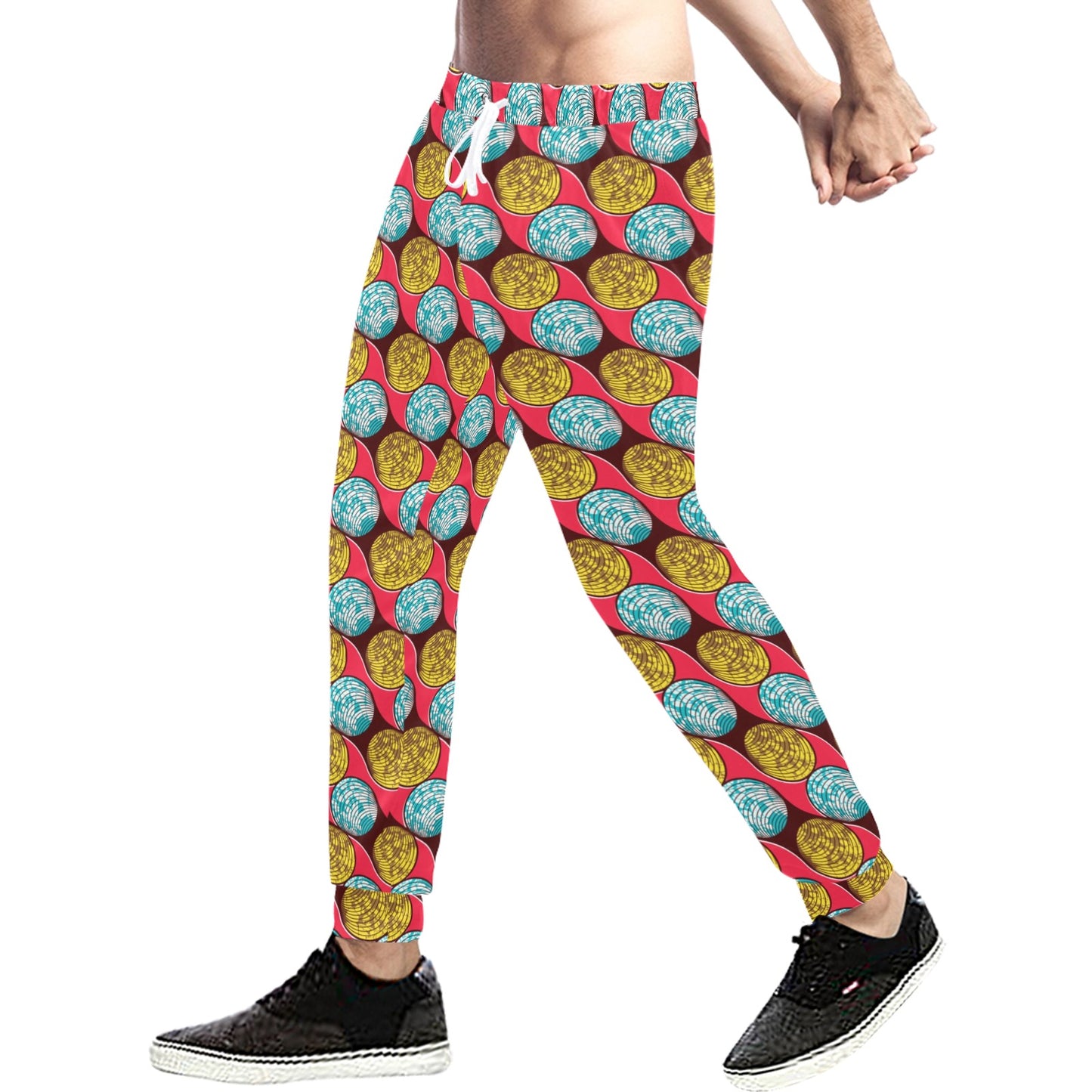 African Fashion Print Pattern Men's Sweatpants