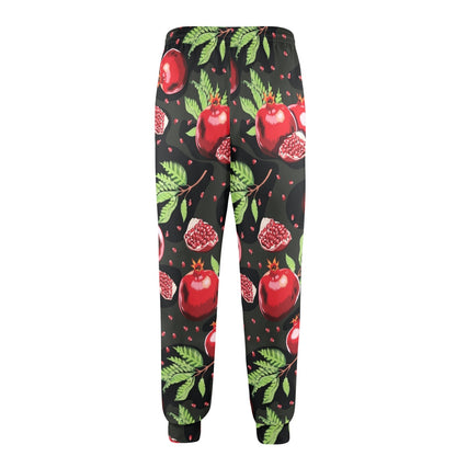 Pomegranate Pattern Print Design PG06 Men's Casual Track Pants