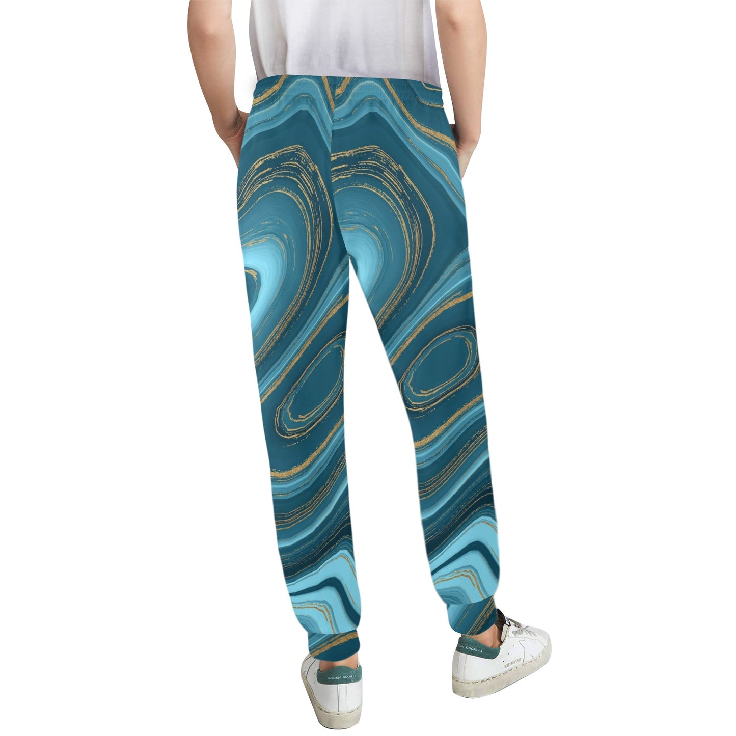 Liquid Pattern Print Design 04 Women's Casual Track Pants