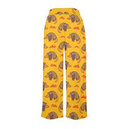 Armadillo Pattern Print Design 03 Women's Wide Leg Lounge Pants