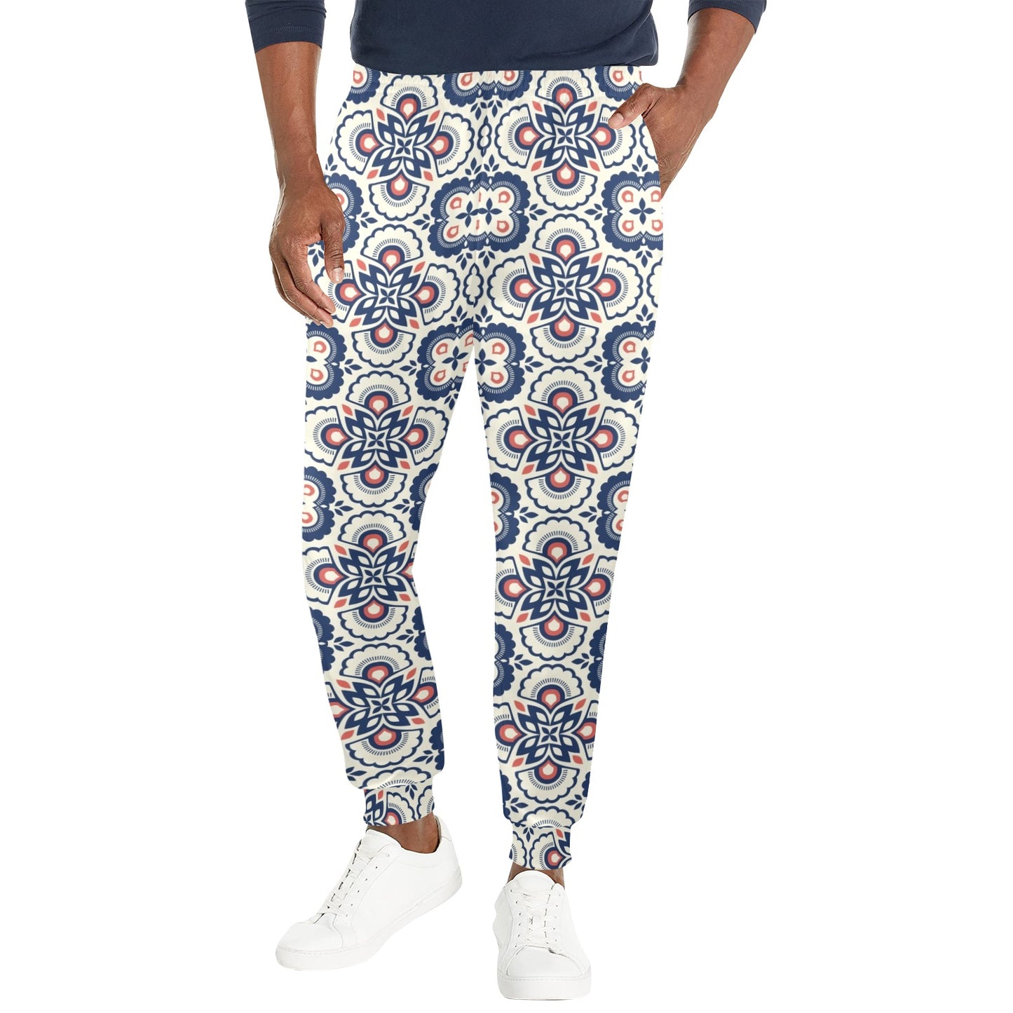 elegant Design Print Pattern JJ0183 Men's Casual Track Pants