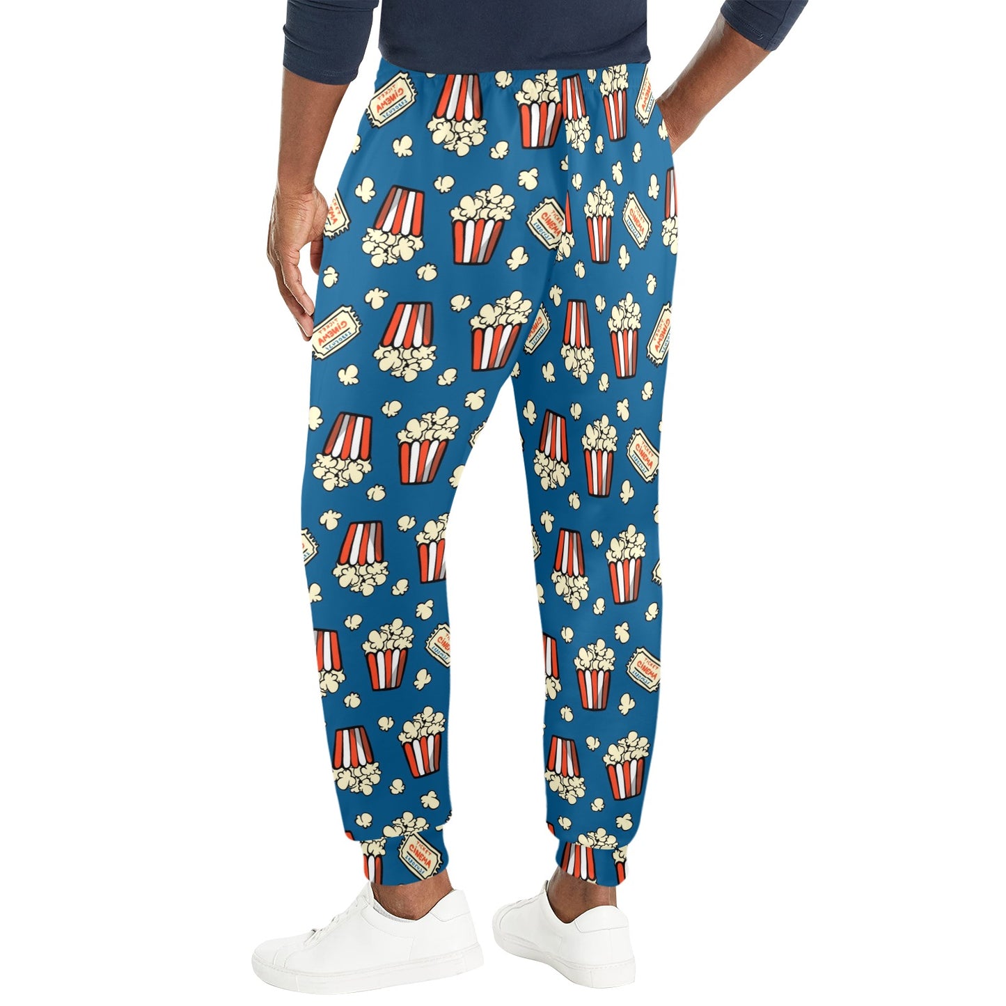 Popcorn Pattern Print Design A03 Men's Casual Track Pants
