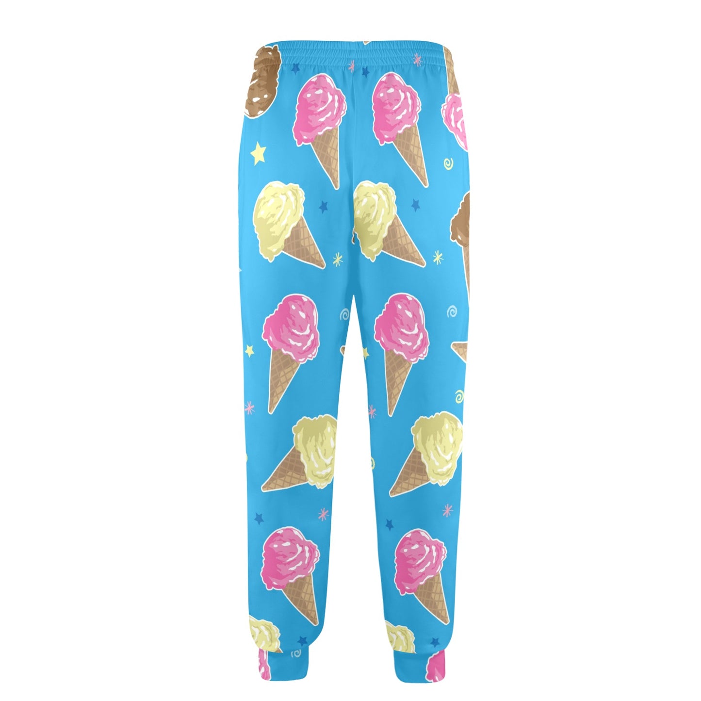 Ice Cream Pattern Print Design 01 Men's Casual Track Pants