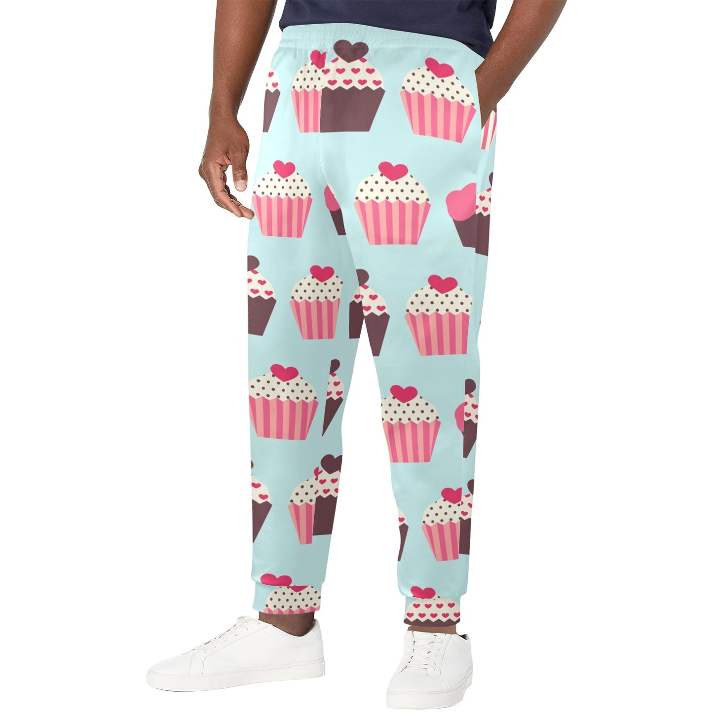 CupCake Print Pattern Men's Casual Track Pants