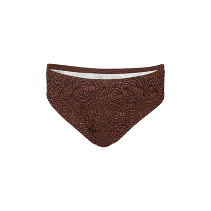 Aboriginal Pattern Print Design 02 Men's Swimming Briefs