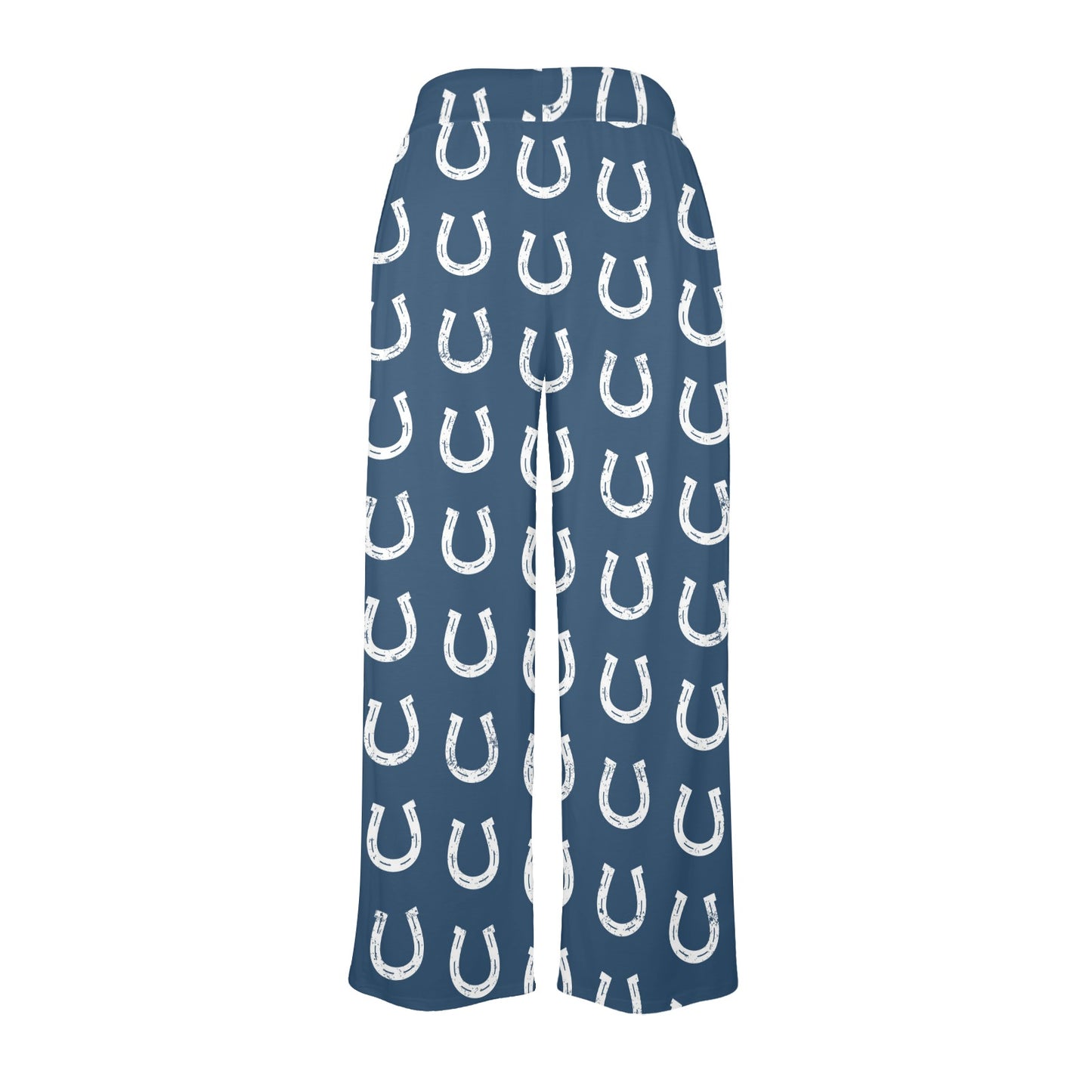 Horseshoe Print Design LKS301 Women's Wide Leg Lounge Pants