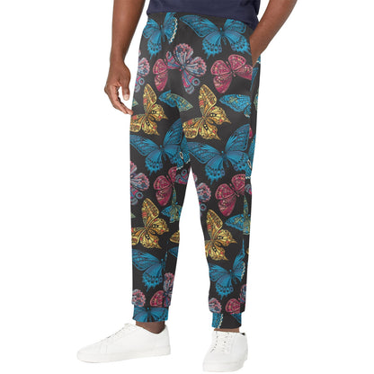 Butterfly Mandala Style Men's Casual Track Pants
