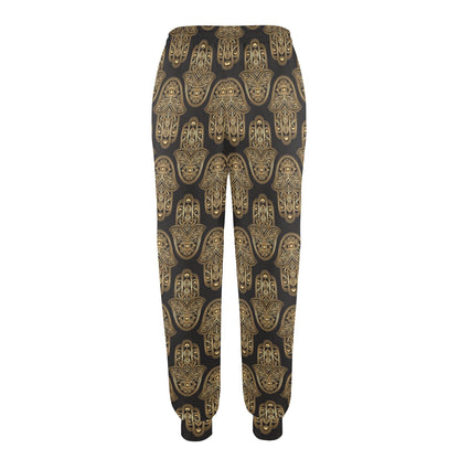 hamsa Design Print Pattern JJ0321 Women's Casual Track Pants