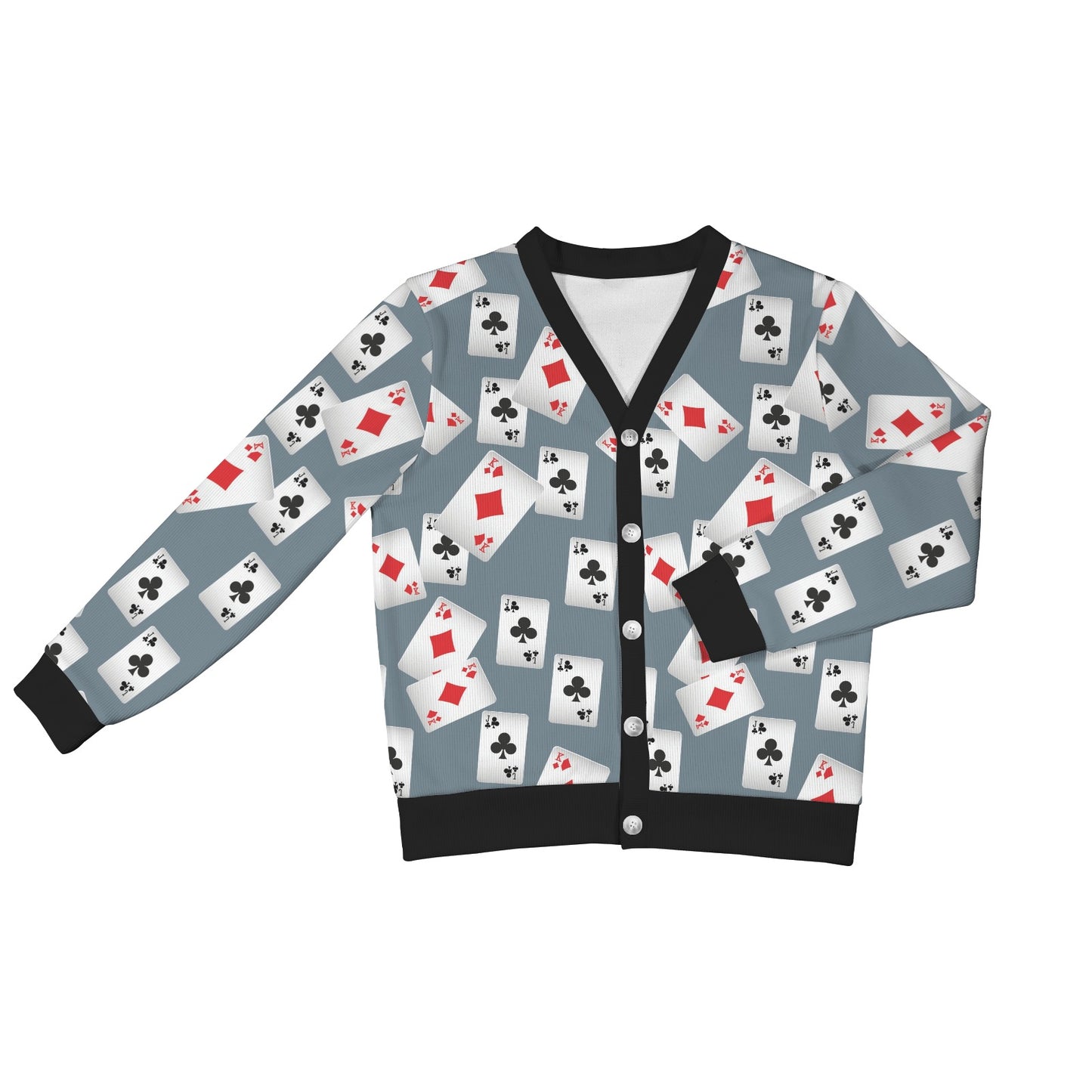 Poker Cards Pattern Print Design A05 Women's Cardigan