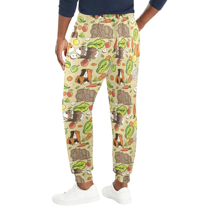 Guinea Pig Pattern Print Design 02 Men's Casual Track Pants