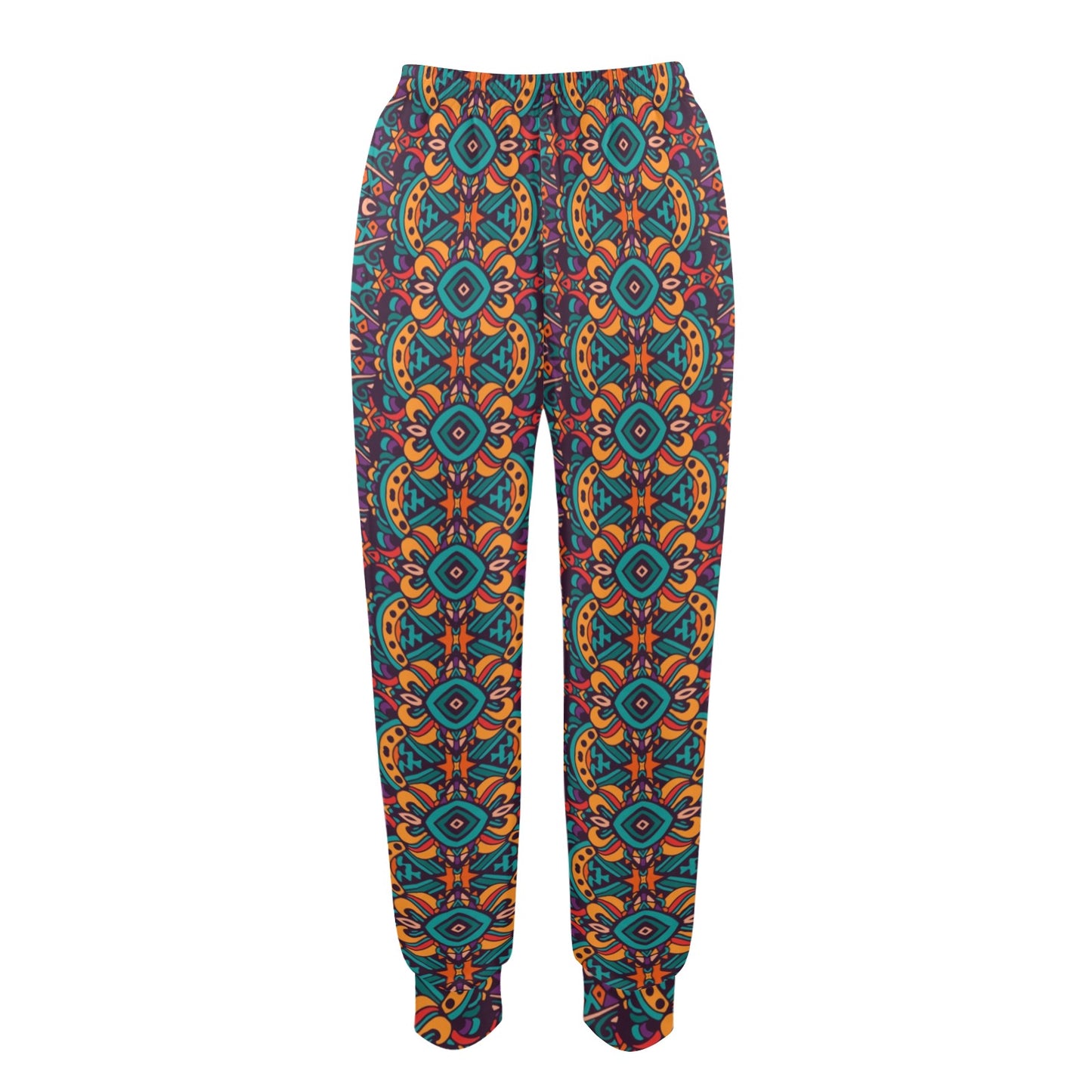 Ethnic Style Print Pattern Women's Casual Track Pants