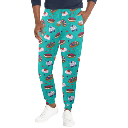 Cake Pattern Print Design 07 Men's Casual Track Pants