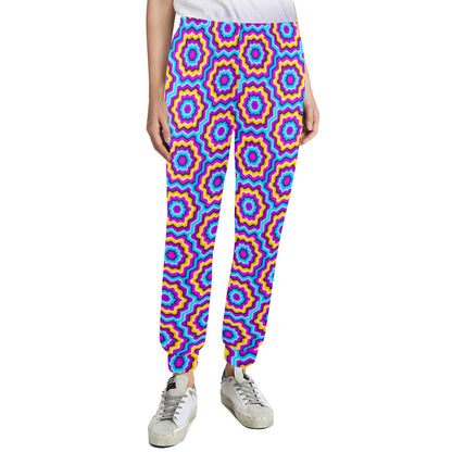 Optical illusion Techno Movement Women's Casual Track Pants