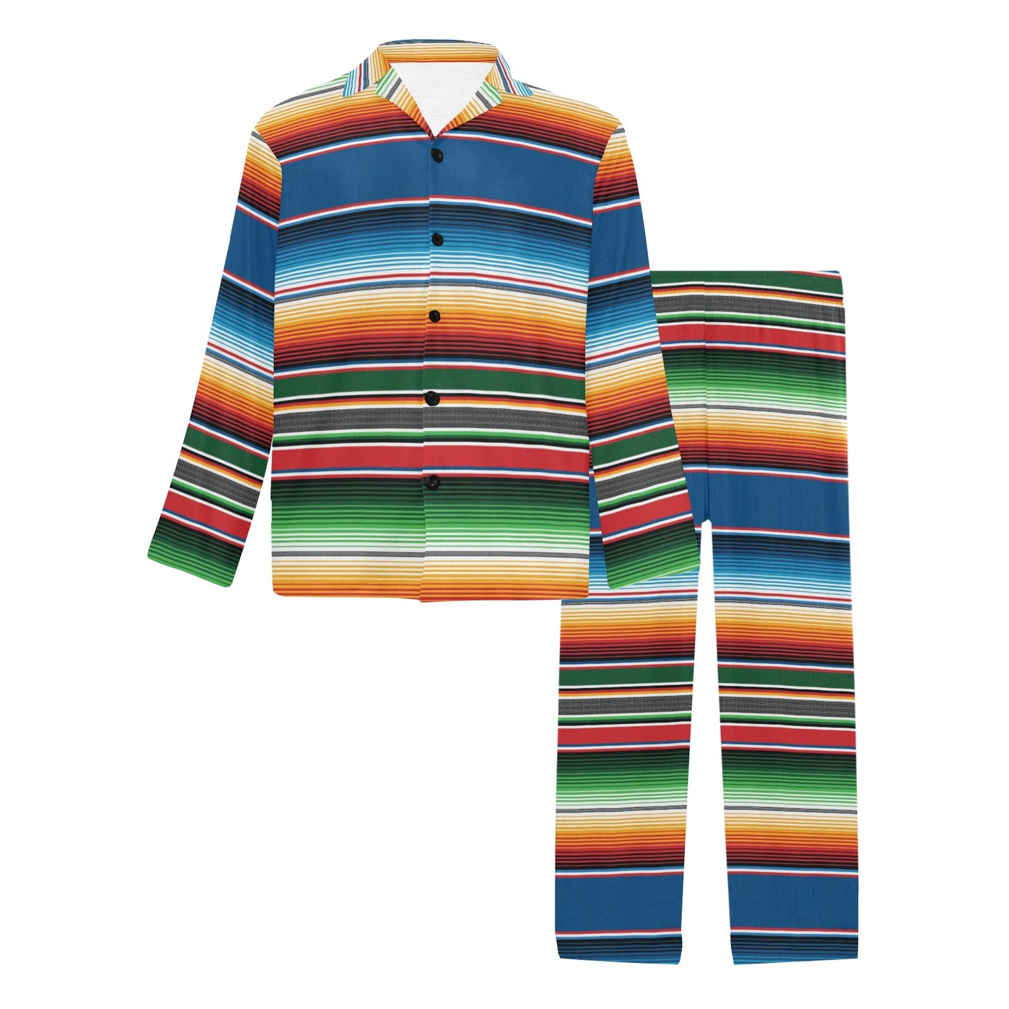 Serape Print Design LKS303 Men's Long Pajama Set