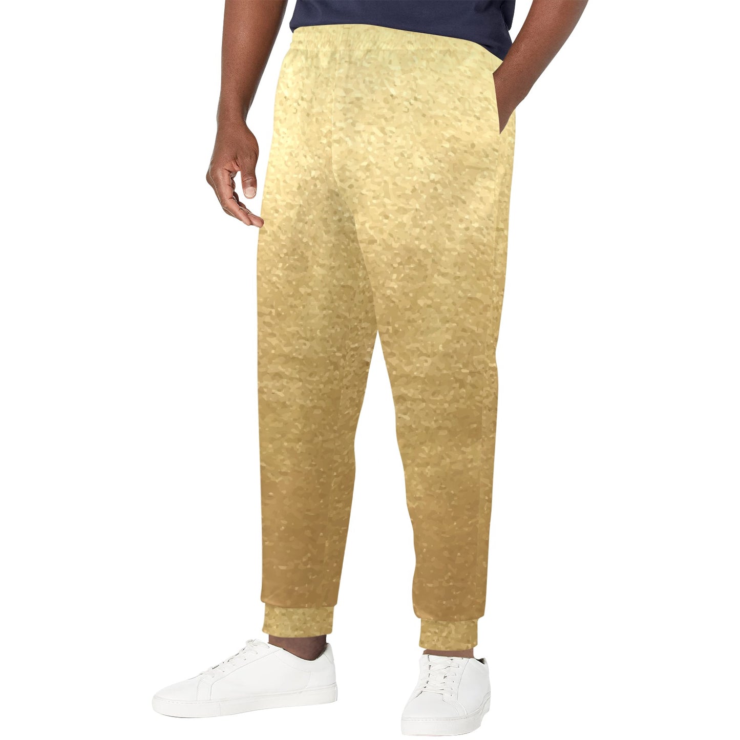 foil gold Design Print Pattern JJ0198 Men's Casual Track Pants