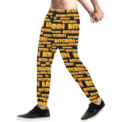 Bitcoin Pattern Print Design DO03 Men's Sweatpants