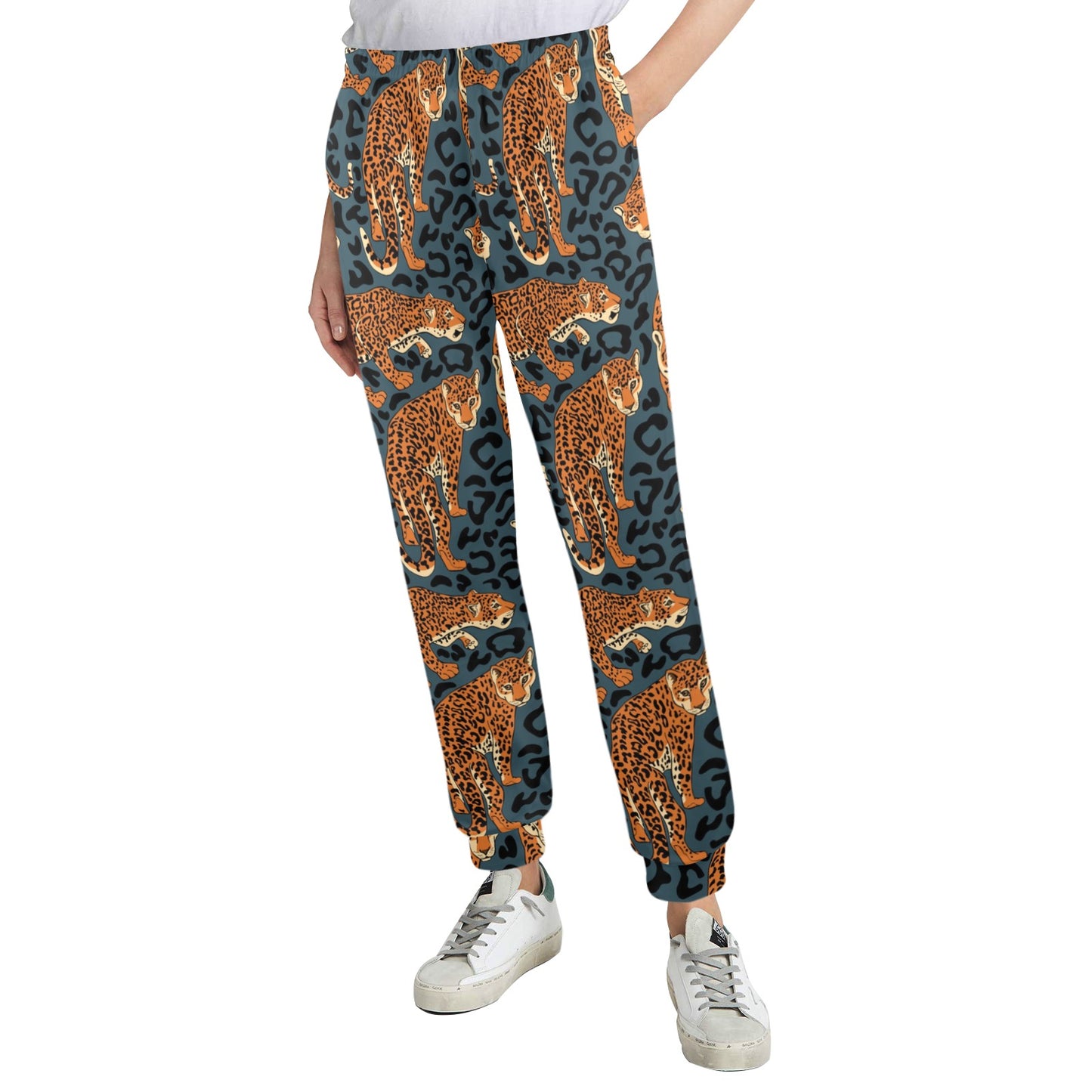 Jaguar Pattern Print Design 04 Women's Casual Track Pants