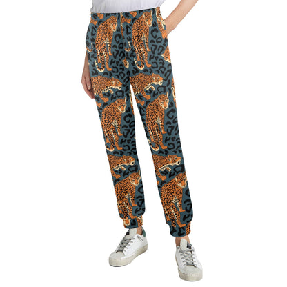 Jaguar Pattern Print Design 04 Women's Casual Track Pants