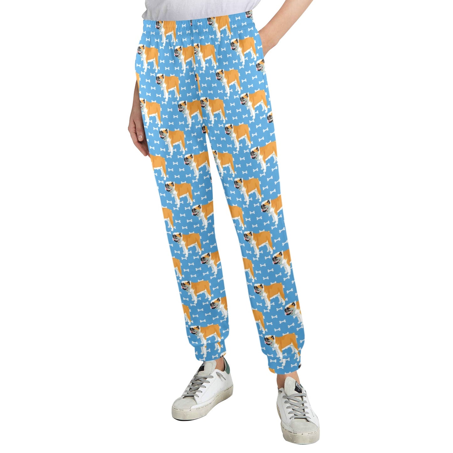 Bulldogs Pattern Print Design 06 Women's Casual Track Pants