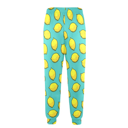 Lemon Pattern Print Design LM04 Men's Casual Track Pants
