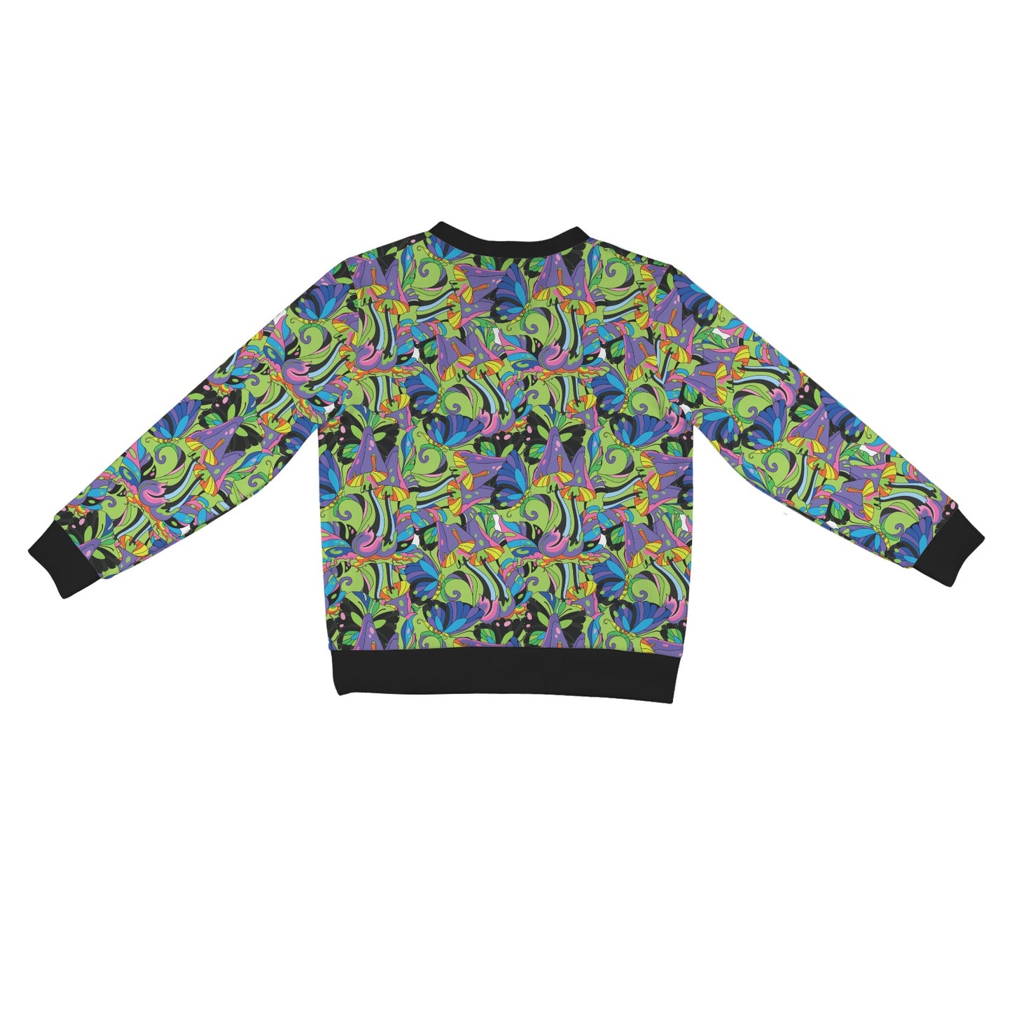 Psychedelic Trippy Mushroom Themed Women's Cardigan