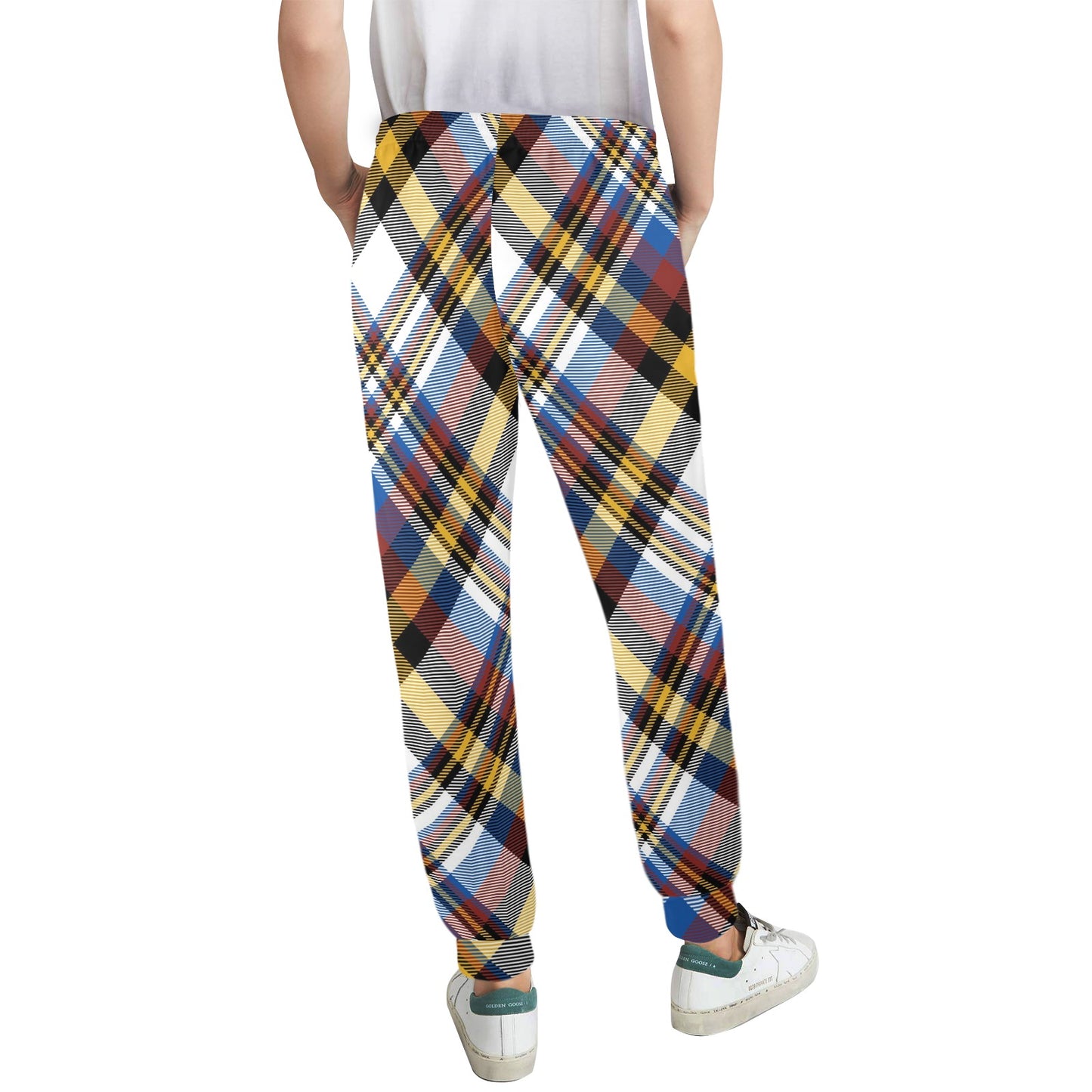 Madras Pattern Print Design 01 Women's Casual Track Pants