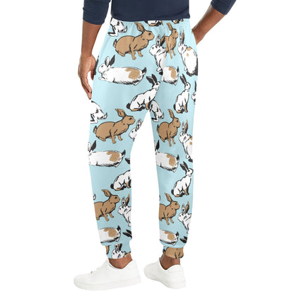 Rabbit Pattern Print Design RB018 Men's Casual Track Pants