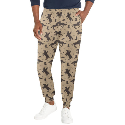 Cowboy Pattern Print Design 05 Men's Casual Track Pants