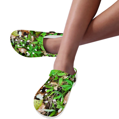 Camouflage Realistic Tree Fresh Print Unisex Clogs Shoes