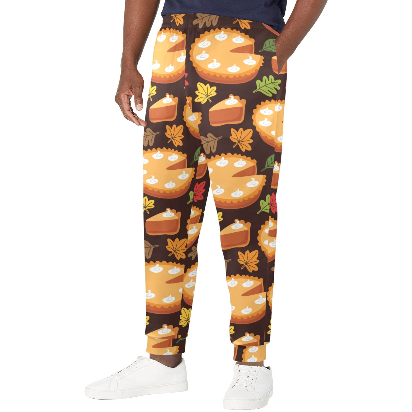 Pie Pattern Print Design A03 Men's Casual Track Pants