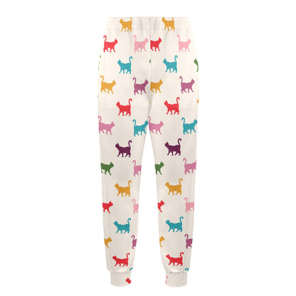 Kitten Design Print Pattern JJ0357 Men's Casual Track Pants