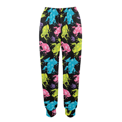 frog Design Print Pattern JJ0233 Women's Casual Track Pants